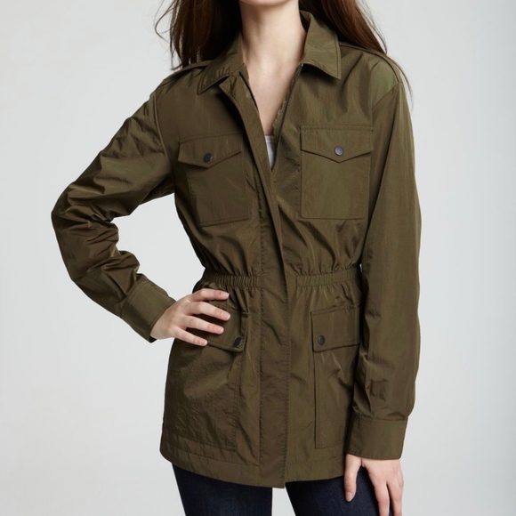Theory Levian Nylon Anorak Parka Jacket